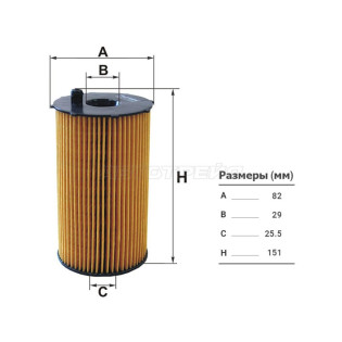 Фильтр масляный (картридж) LR DISCOVERY III/IV 2.7 TD 04-16/RANGE ROVER SPORT 2.7 TD 05-13 FILTRON