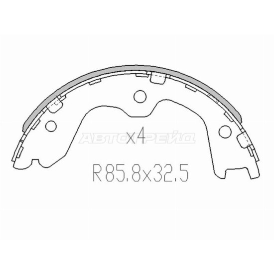 Колодки ручного тормоза Nissan Teana J31/J32/J33 SAT