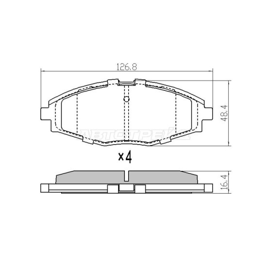 Колодки тормозные перед DAEWOO NEXIA 12-/ZAZ CHANCE 02-/CHEVROLET LANOS 05- ( для диска 236mm) SAT