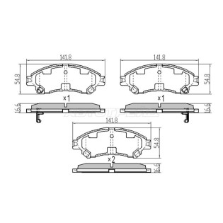Колодки тормозные перед SUZUKI SX-4 13-/VITARA 14- SAT