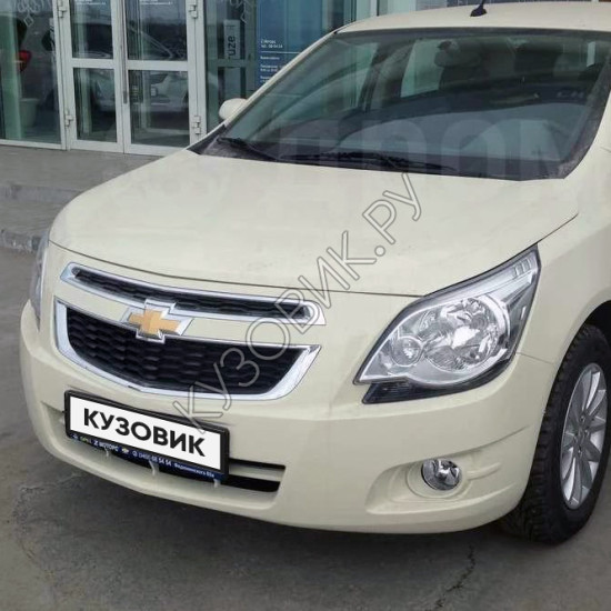 Бампер передний в цвет кузова Chevrolet Cobalt (2011-2016) G6J - Smoke Beige - Бежевый солид Бампер передний в цвет кузова Chevrolet Cobalt (2011-2016) G6J - Smoke Beige - Бежевый солид