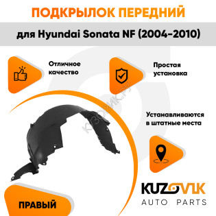 Подкрылок передний правый Hyundai Sonata NF (2004-2010) KUZOVIK Подкрылок передний правый Hyundai Sonata NF (2004-2010) KUZOVIK