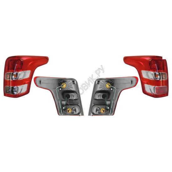 Фонари задние Митсубиси Л200 Mitsubishi L200 5 (2015-2019) комплект 2 штуки левый и правый SAT высокое качество