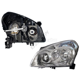 Фара NISSAN QASHQAI/DUALIS 06-10 лев галоген, с электрокорректором (Евросвет) TYC