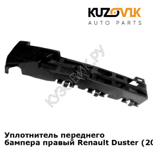 Уплотнитель переднего бампера правый Renault Duster (2015-) рестайлинг KUZOVIK