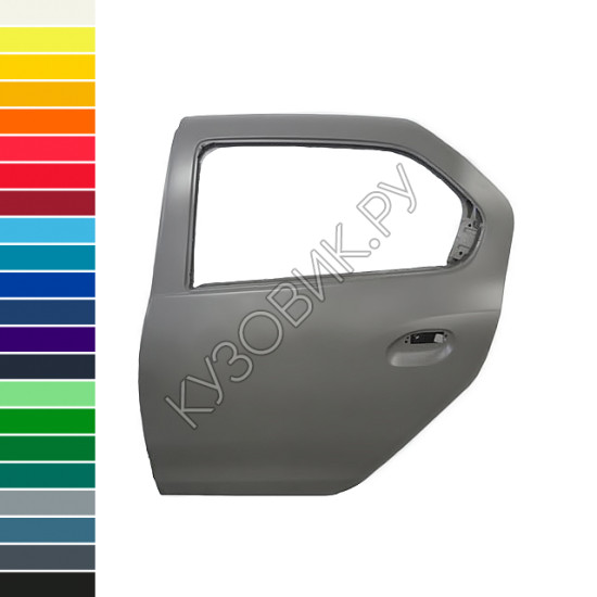 Дверь задняя левая в цвет кузова Renault Logan 2 (2014-2018) Дверь задняя левая в цвет кузова Renault Logan 2 (2014-2018)