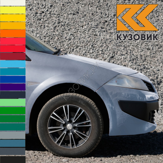 Крыло переднее правое в цвет кузова Renault Megane 2 (2002-2008) пластиковое Крыло переднее правое в цвет кузова Renault Megane 2 (2002-2008) пластиковое